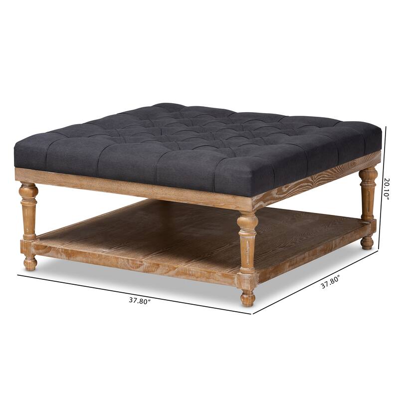 The Gray Barn Windy Ridge Modern and Rustic Cocktail Ottoman