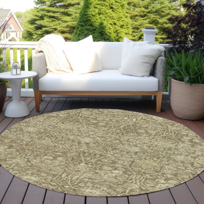 Machine Washable Indoor/ Outdoor Vintage Boho Chantille Rug