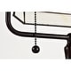 preview thumbnail 7 of 15, 12-inch Stained Glass Desk Lamp with Blue Gemstones