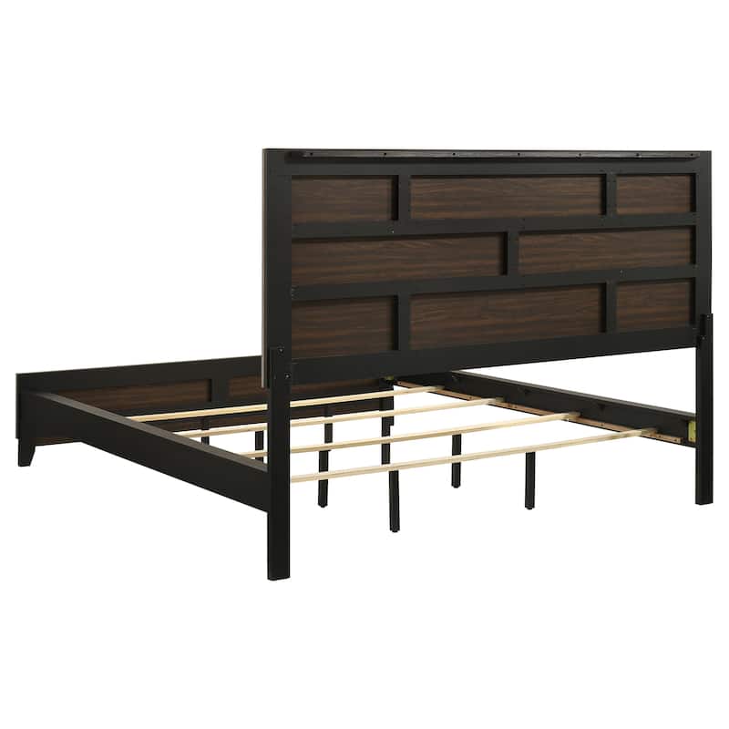 Watson Transitional Wood Panel Bed