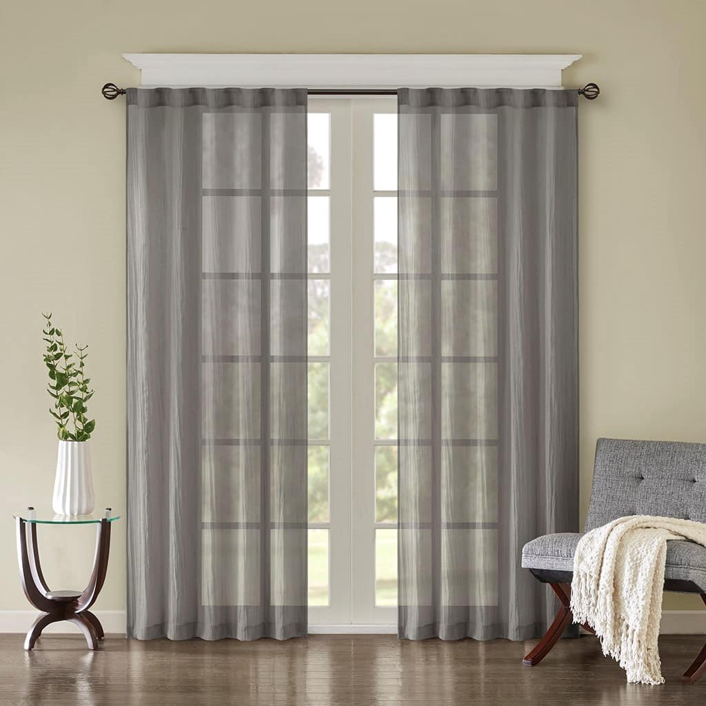 Solid Crushed Curtain Panel