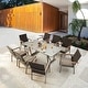 preview thumbnail 2 of 10, Patio Festival Thermal Transfer 9-Piece Outdoor Dining Set