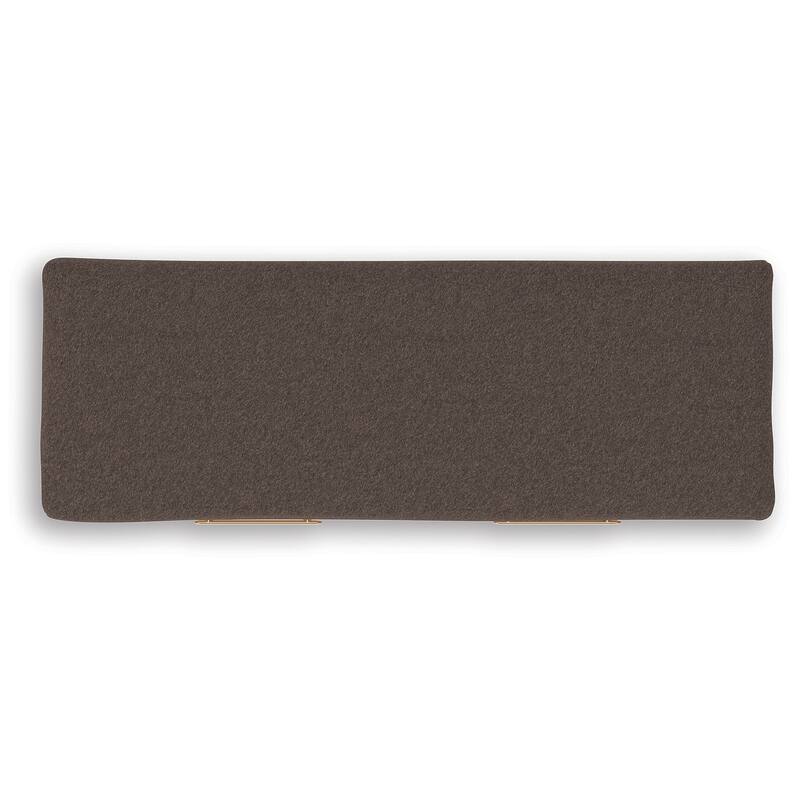 Signature Design by Ashley Prandefort Light Brown / Dark Brown Bedroom Storage Bench - 44" W x 16" D x 20" H