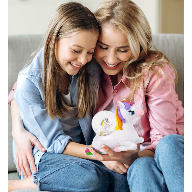 CoTa Global Unicorn, Sloth, Llama Snow Globe Set of 3 - 45mm - 3.5 H x4 Lx 3.5W