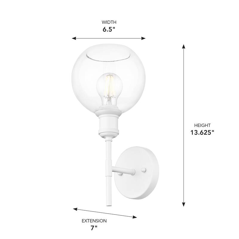 Axel Damp-Rated 1-Light Wall Sconce
