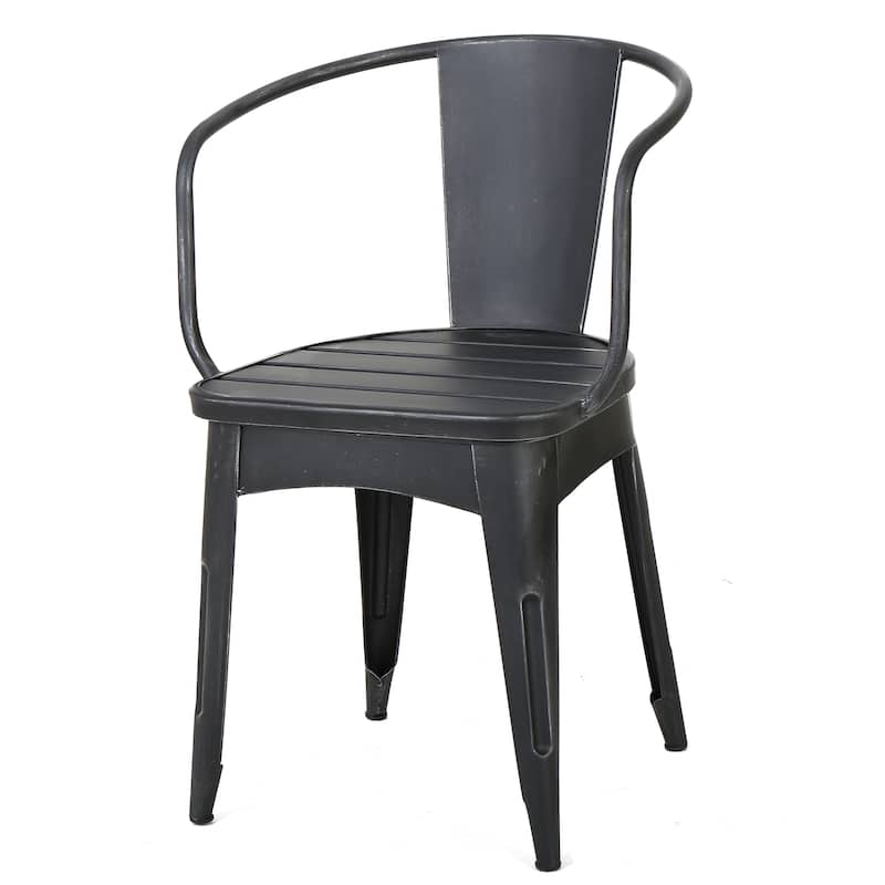 Roomfitters 3-Piece Metal Bistro Set, Outdoor Patio Table and Chairs for Garden, Balcony or Deck