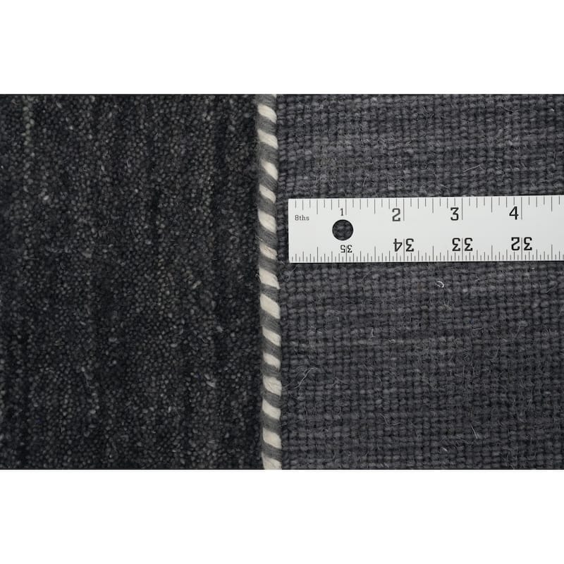 Hand Knotted Oriental 100% Wool Carpet Tribal Animal Pictorial Greys & Charcoal Gabbeh Area Rug - 5' 11'' X 5' 11''