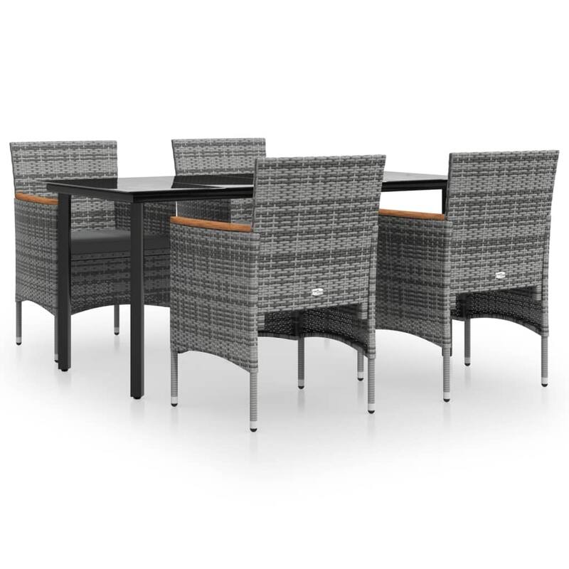 vidaXL Patio Dining Set Outdoor Dining Set Table and Chair Set for Garden