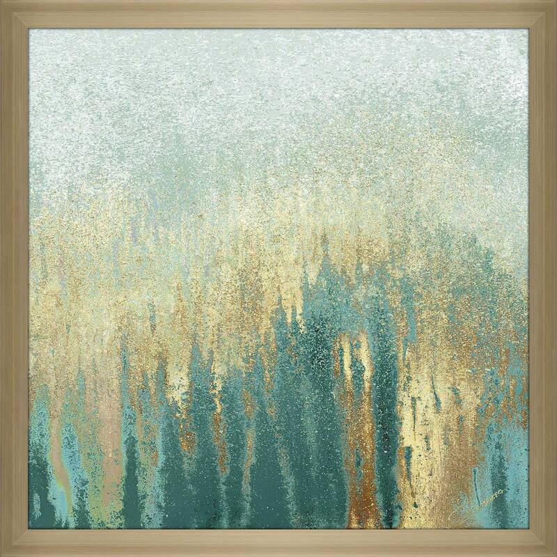 "Teal Golden Woods (Square)" Print on Acrylic