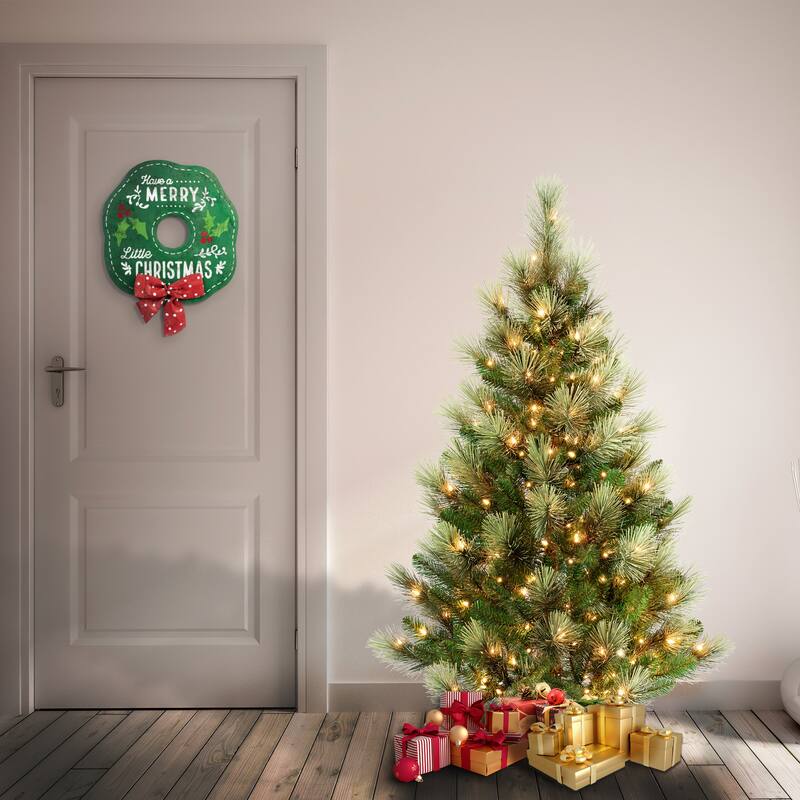 National Tree Company 4.5 ft. Charleston Pine Tree with Clear Lights - 4.5 Foot