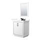 Option White / Giotto Quartz Top / Matte Black Hardware