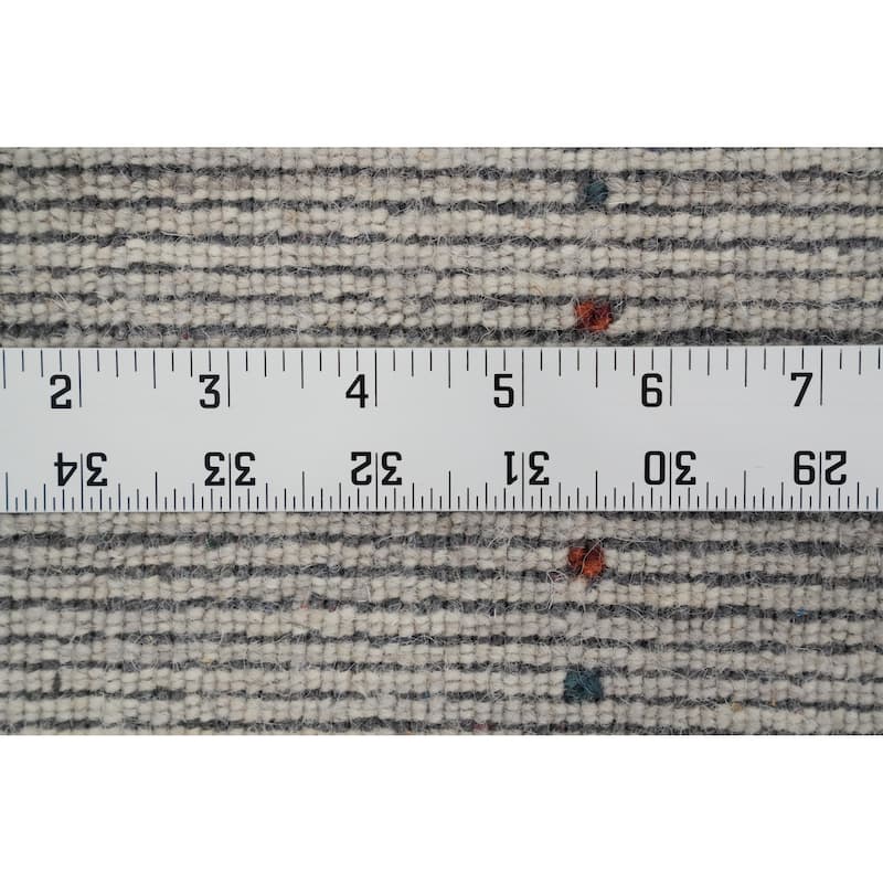 Hand Knotted Oriental 100% Wool Carpet Tribal Animal Pictorial Beige & Ivories Gabbeh Area Rug - 7' 9'' X 5' 0''