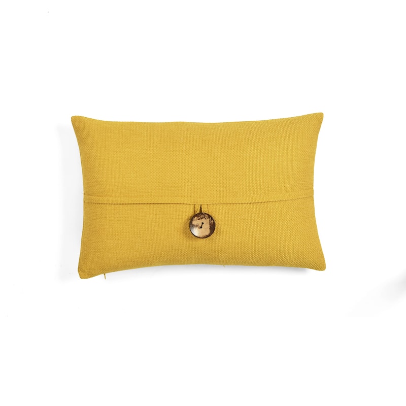 Lush Decor Clayton Woven Button Decorative Pillow Cover