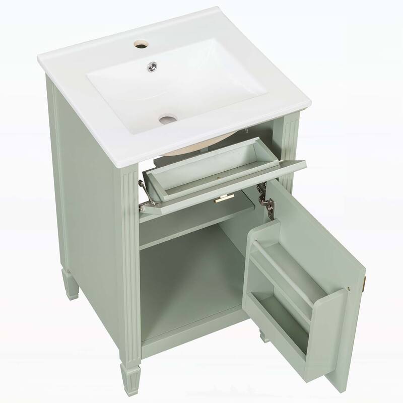 Modern Freestanding Cabinet with Sink for Small Bathroom