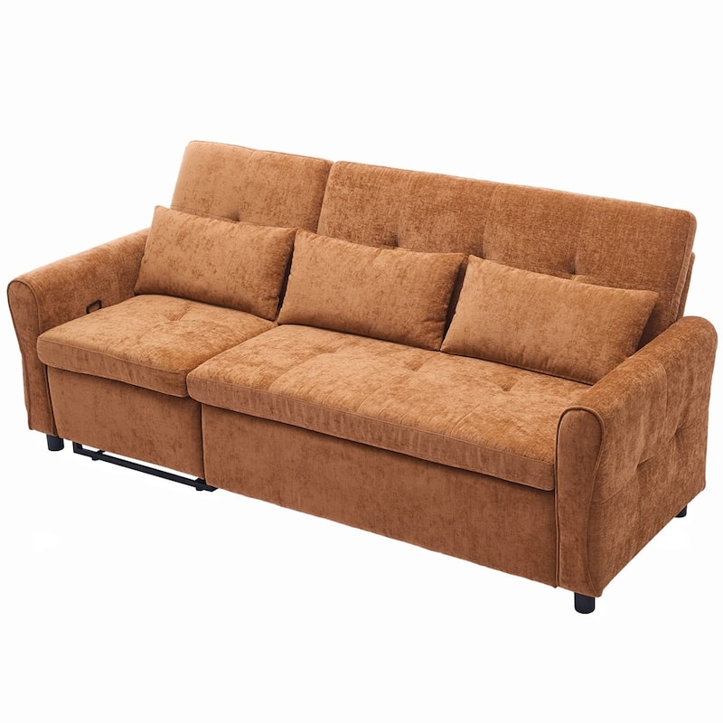 2-in-1 Sofa 82" Three-seater Sofa with a Sofa Bed