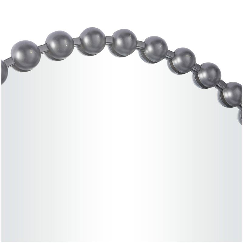 CosmoLiving by Cosmopolitan Metal Wall Mirror with Beaded Detailing