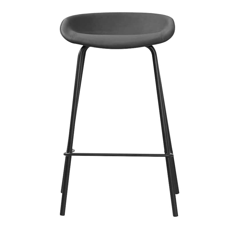 (Set of 2) Mitch Bucket Seat Counter Stool (26-inch)