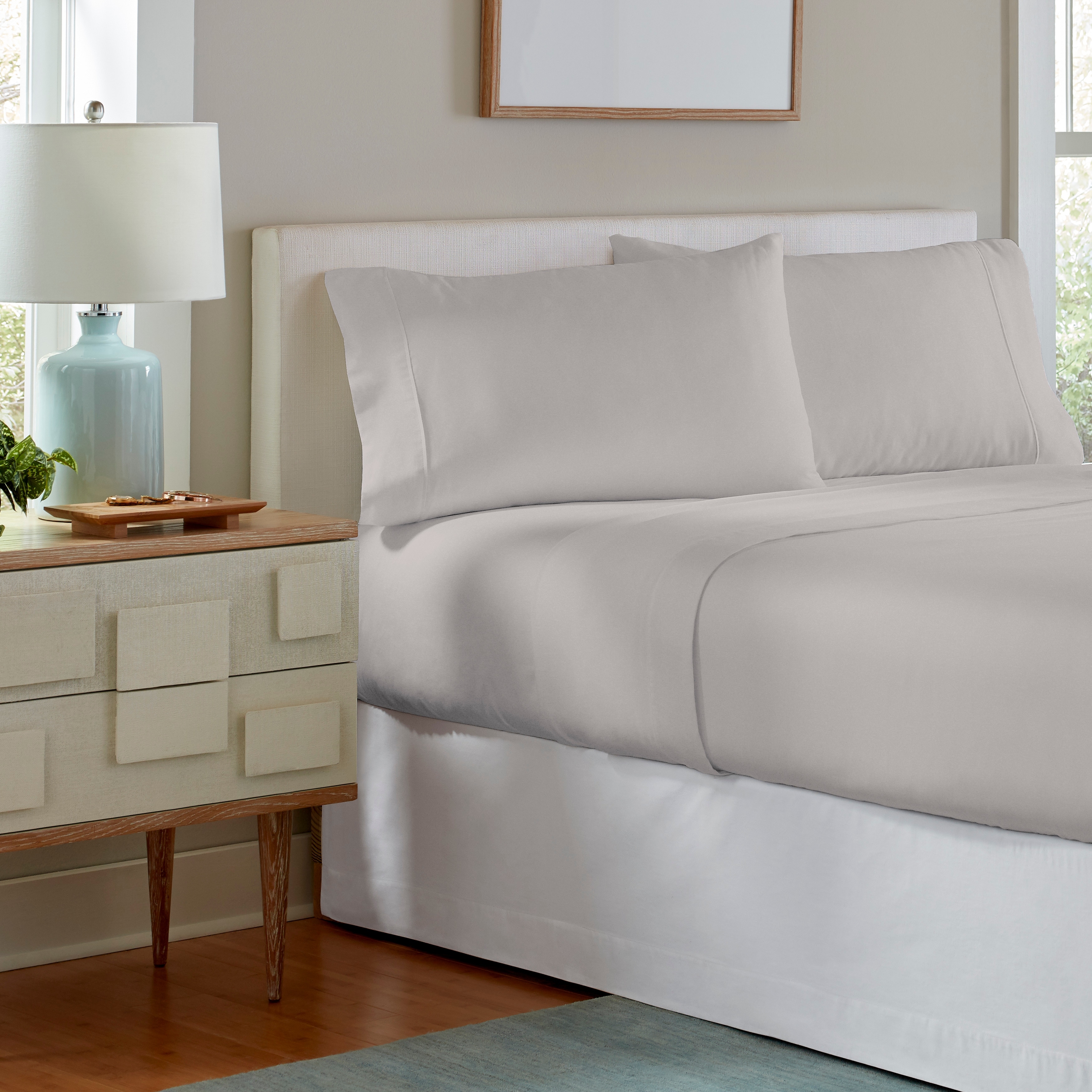 Pointehaven 175 GSM Cotton Flannel Bed Sheet Set with - Picture 11 of 50