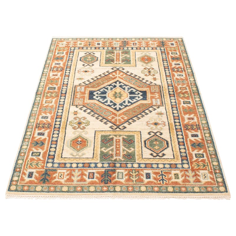 ECARPETGALLERY Hand-knotted Jules Serapi Cream Wool Rug - 5'4 x 7'10