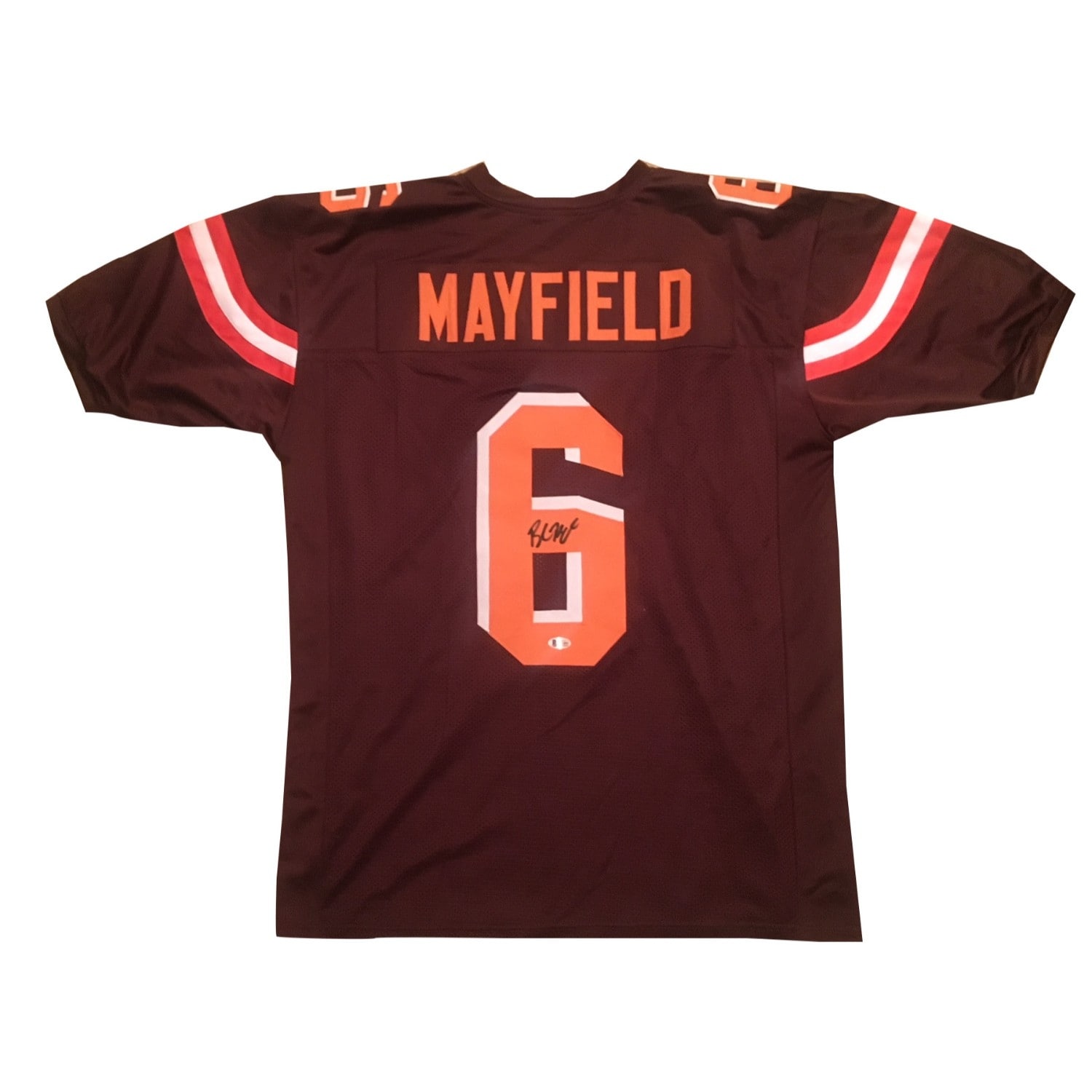 baker mayfield autographed browns jersey