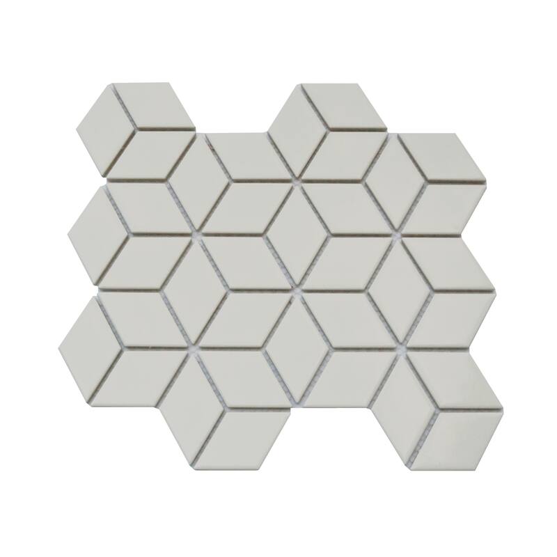 Emser Tile Influence - 10" x 12" Square Geometric Mosaic Wall Tile -