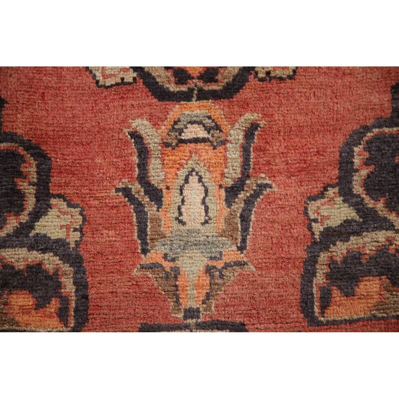 Tabriz Persian Vintage Runner Rug Handmade Wool Carpet - 3'8"x 11'4"