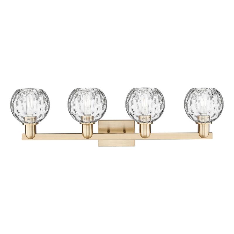 Innovations Lighting Endless Possibilities Arcadia - Athens Water Glass - 4 Light 33" Bath Vanity Light