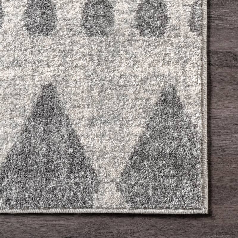 Nuloom Geometric Modern Stripes Faded Area Rug