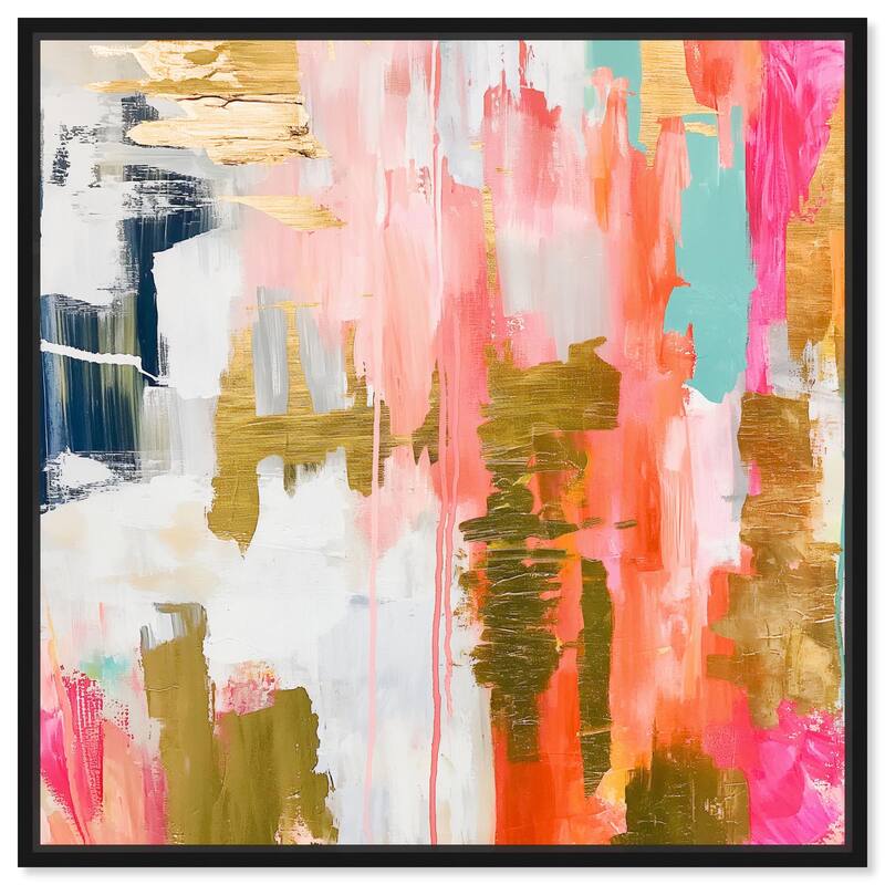 Exuberant Hues I Canvas by Art Remedy - Black - 40" x 40"