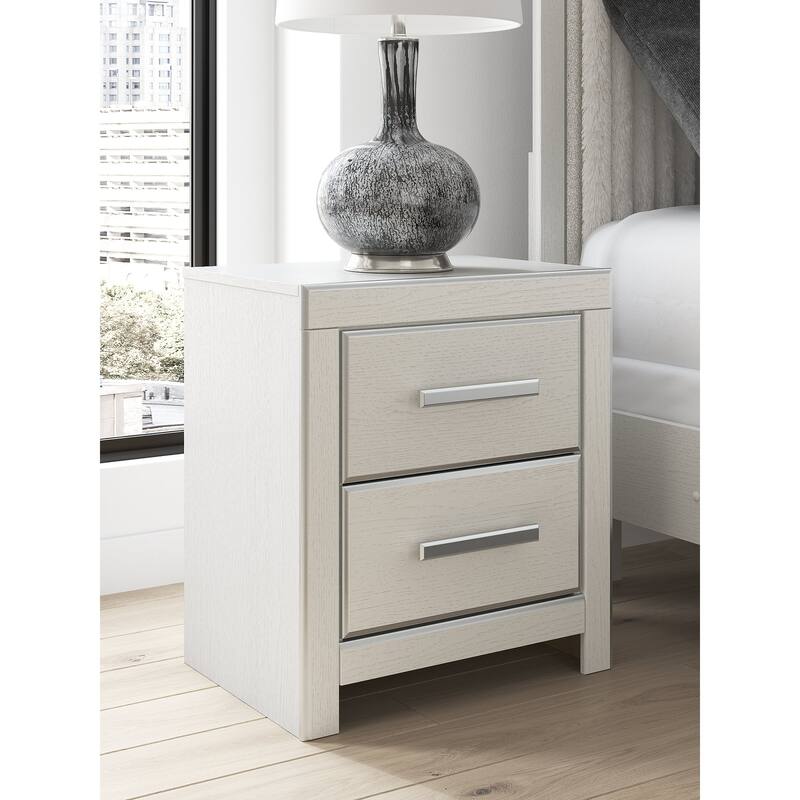 Signature Design by Ashley Ravalori Nightstand - White