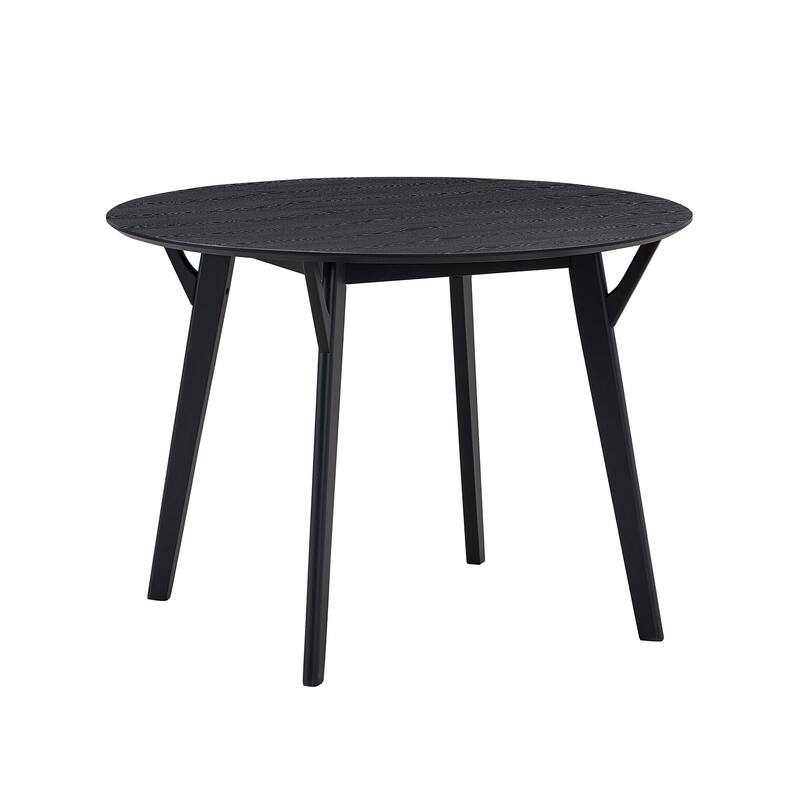 42.01 Inch Saving Place Table,Wooden Dining Table for 4 Persons,Modern Design Round Kitchen Table