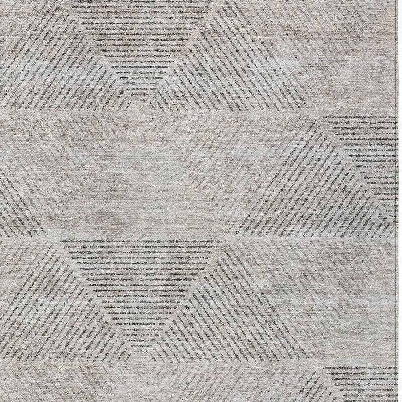 HomeRoots Geometric Transitional Rectangle Outdoor Rug
