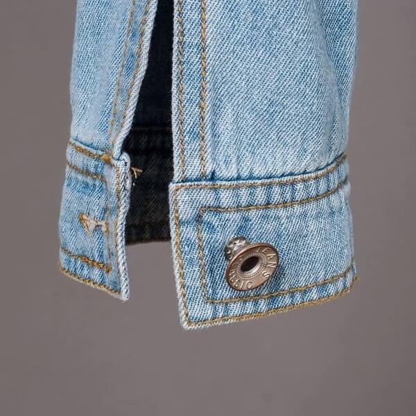 Shop Women Spring Autumn Slim Long Sleeve Casual Denim Jeans Short