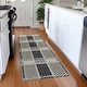preview thumbnail 97 of 121, Premium Washable Super Soft Modern Plaid Mayfield Rug Gray - 2'3" x 7'6"