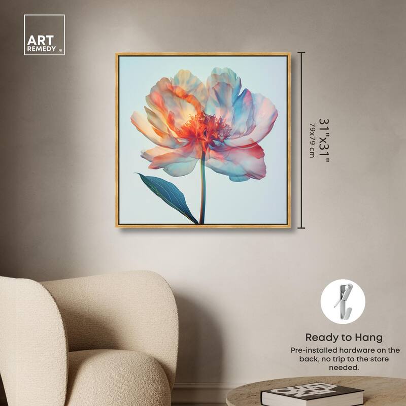 Peony Phases Canvas by Art Remedy
