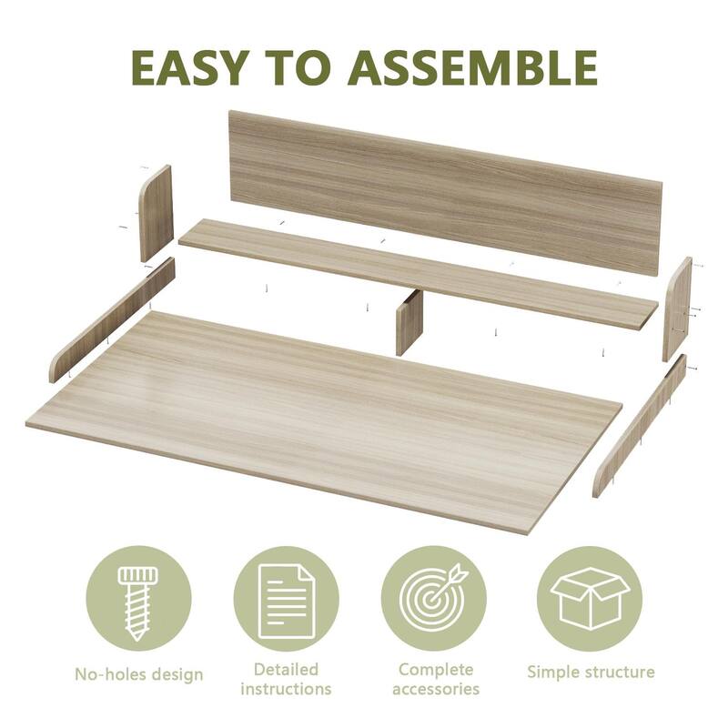 BOSSIN Laundry Pedestal Utility Table with 2-Tier Shelf, Storage Organizer for Washer and Dryer