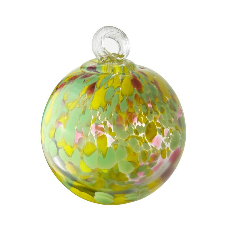 Tree Of Life 4 6In Hand Blown Glass Balls With Hanger
