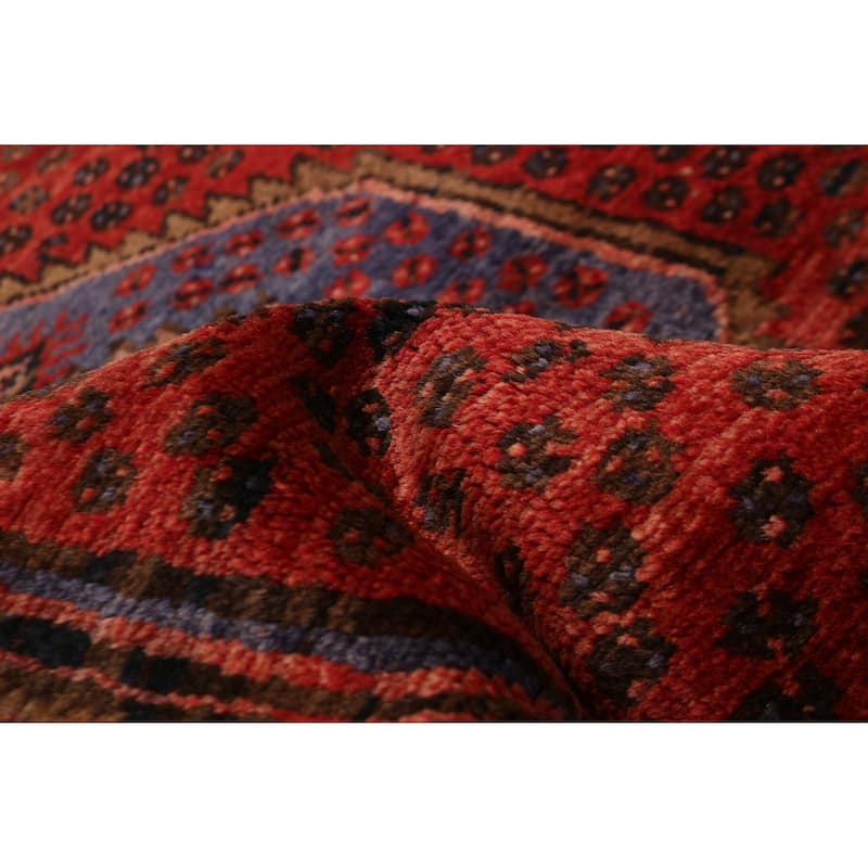 ECARPETGALLERY Hand-knotted Andelz Red Wool Rug - 3'5 x 9'4