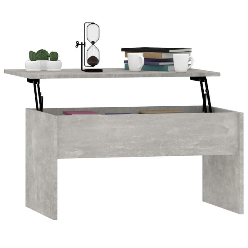 vidaXL Coffee Table Lift Top End Table Accent Side Sofa Table Engineered Wood - 31.5" x 19.9" x 16.3"