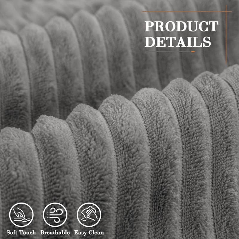 L Shaped Modular Sectional Couch, 126" Boneless Couches for Living Room, Modern Cloud Couch with Chaise Lounge