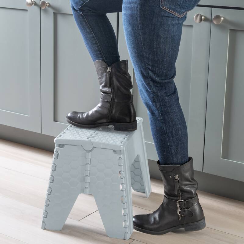 Simplify 12" Folding Step Stool in Black