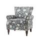 HULALA HOME Nailhead Trim Traditional Accent Armchair with Rolled Arms