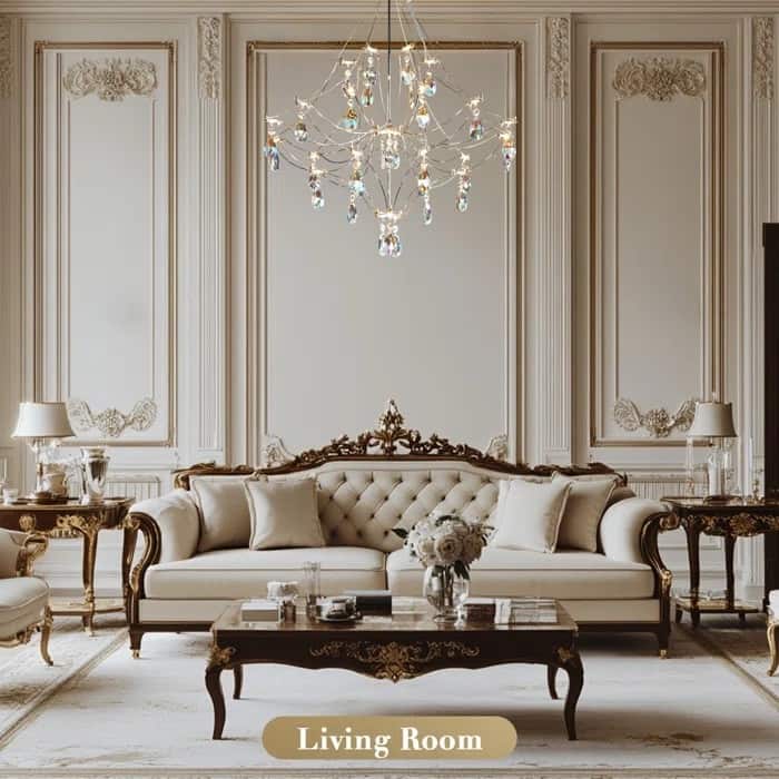 KAYLA Modern Crystal Chandelier - Luxury LED Pendant Ceiling Light