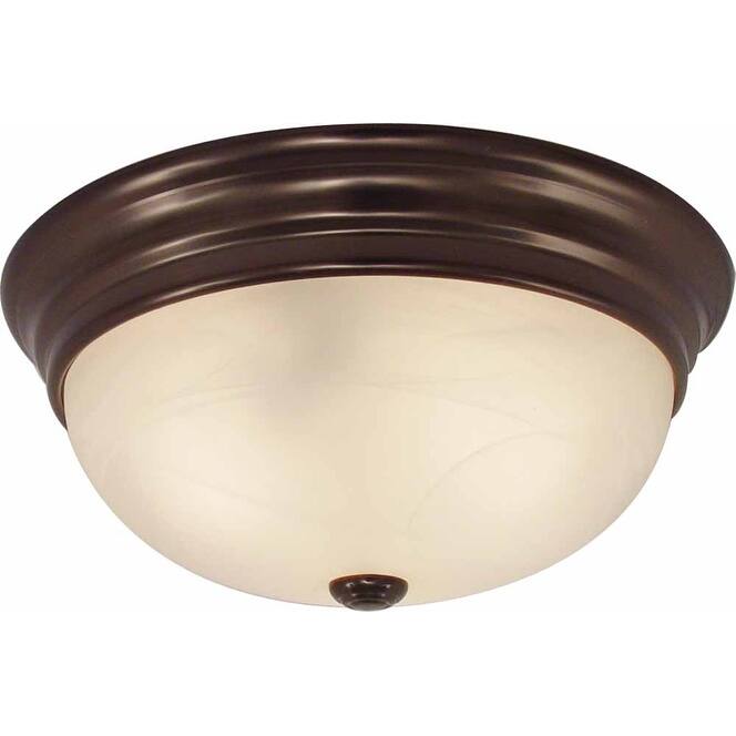 Volume Lighting V7572 Marti 2 Light 13" Flush Mount Ceiling Fixture - Antique Bronze