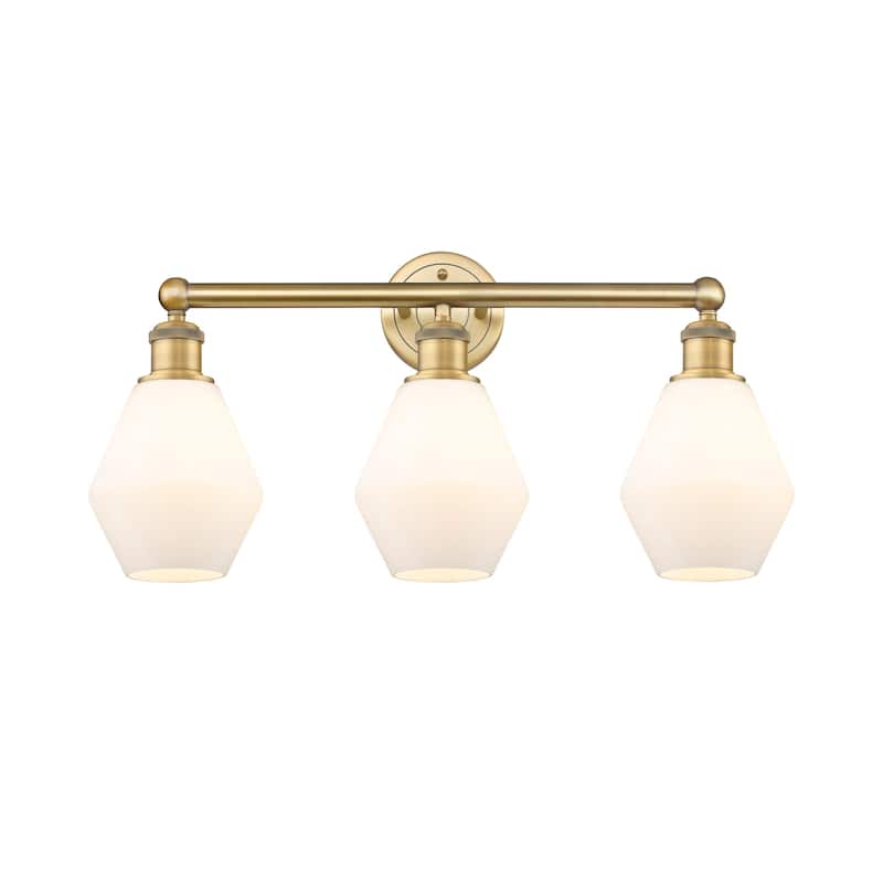 Innovations Lighting 616-3W-12-24 Cindyrella Vanity Cindyrella 3 Light - Brushed Brass / Cased Matte White