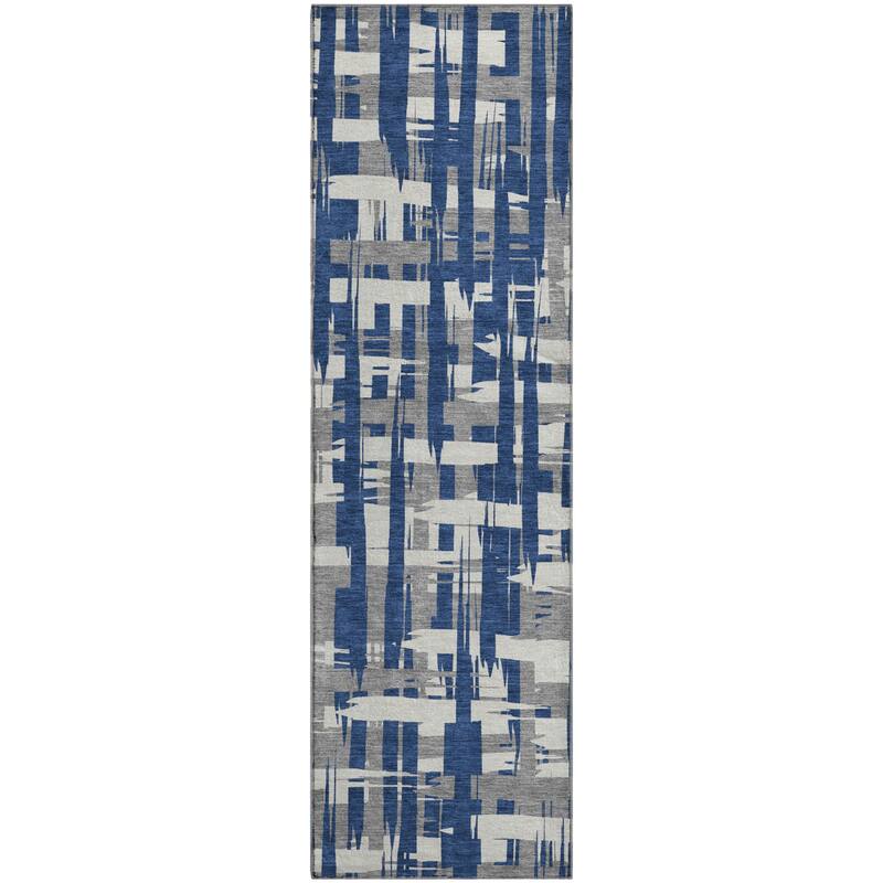 Premium Washable Super Soft Contemporary Plaid Mayfield Rug