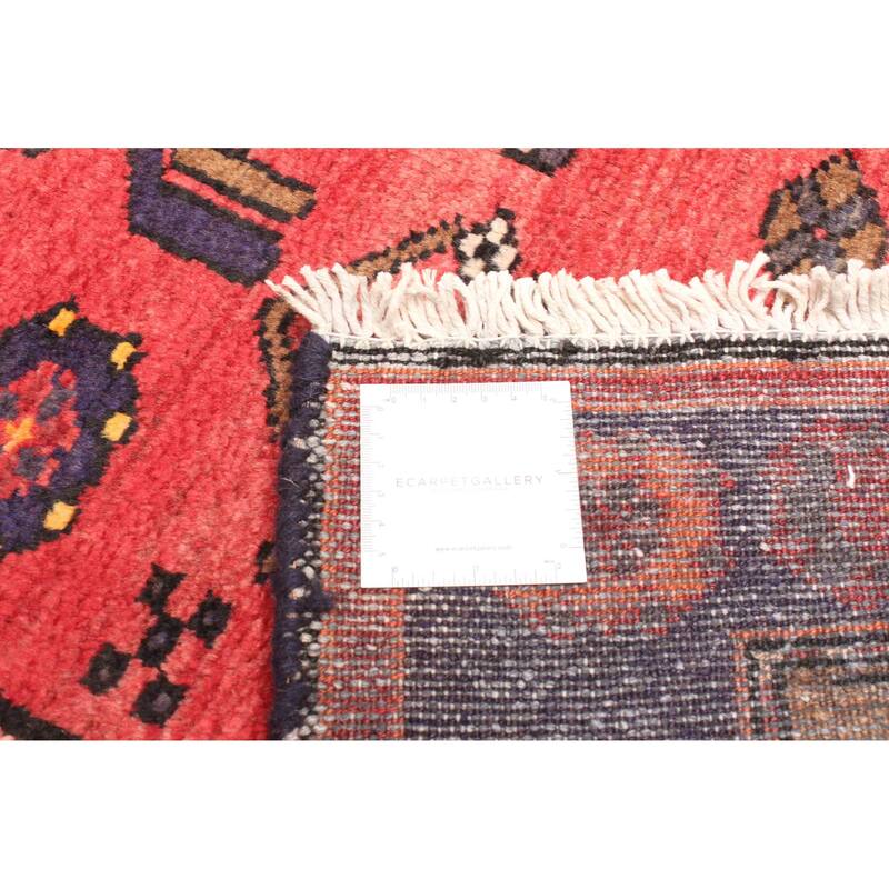 ECARPETGALLERY Hand-knotted Andelz Red Wool Rug - 4'3 x 6'9