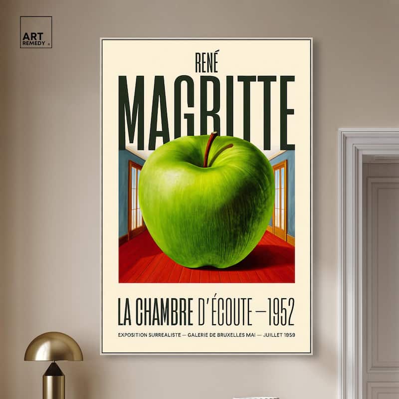 Magritte's Apple Room Canvas by Art Remedy