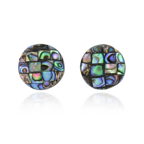 Abalone shell stud earrings