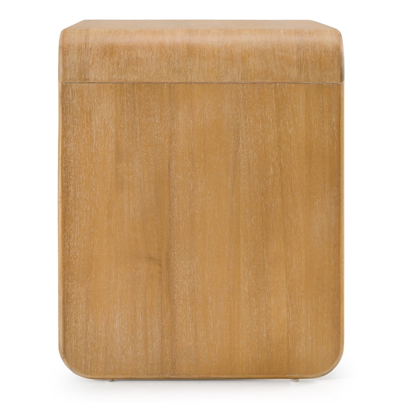 Modrest Dresden Modern Natural Acacia 2-Drawer Nightstand